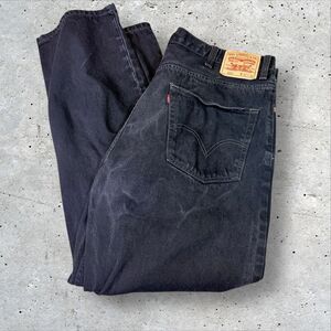 Levi’s 550 Relaxed Fit Jeans Men’s 42x32 Black Tapered Leg Western Casual Pants